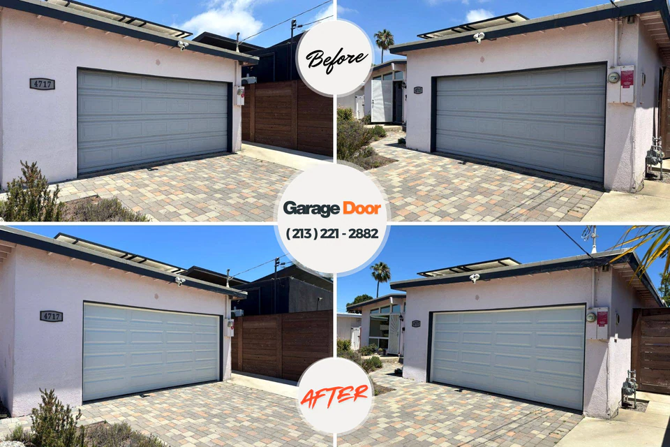 Before and after: garage door repair near me Fort Shawnee